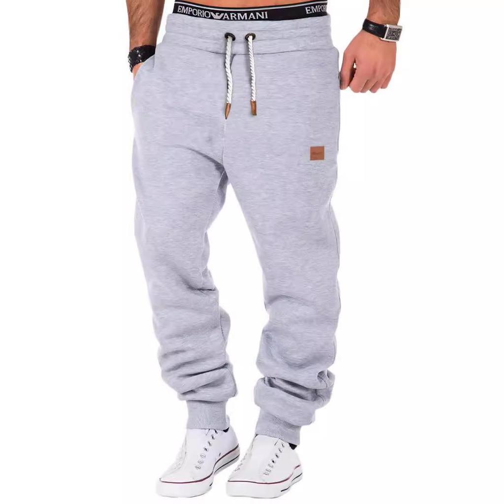 2023 Men's Autumn/Winter Spliced Training Leggings and Fitness Sweatpants