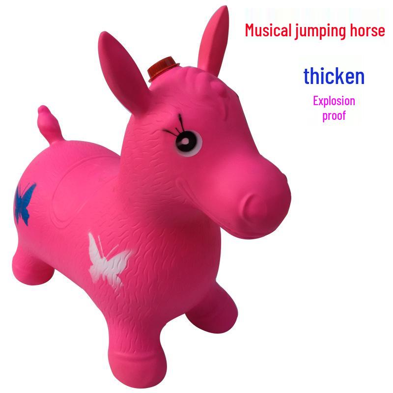 Очень большой толстый надувной музыкальный прыгающий конь для детей - Взрывозащищенная конструкция