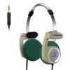 3APLUS Retro Pro Headphones Retro Open Wired Headphones No Microphone Foldable Ultra Lightweight Easy To Carry Length Matcha Brown 1.25m 3.5mm