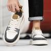 Мужская обувь 2025 года, летние новые маленькие белые туфли, корейская версия, модные мужские студенческие туфли на платформе, увеличивающие рост, спортивная обувь для сноуборда, повседневная обувь