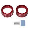 MA Line Air Conditioner Dial Ring Interior Custom Design for Mazda 3 Mazda 3 and DM Series Cover, Accessory, Sedan, Fastback, CX-30 (Red)