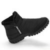 Winter Thick Warm Cotton Shoes with High Top Solid Color Simple Comfortable Anti Slip Wear-resistant Men's Snow Boots
