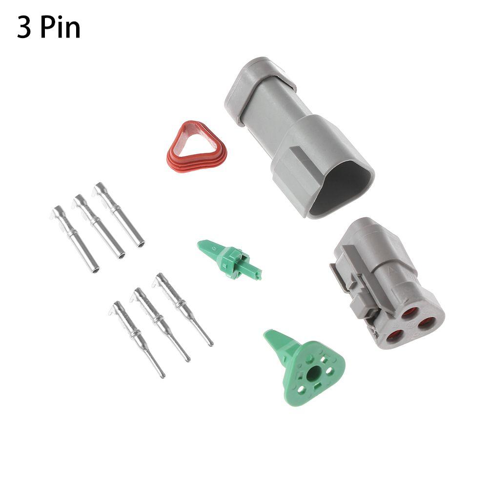 2/ 3/ 4/ 6/ 8/ 12P Seal Kits Male and Female Waterproof Connector Socket Plug Wiring DT06/04