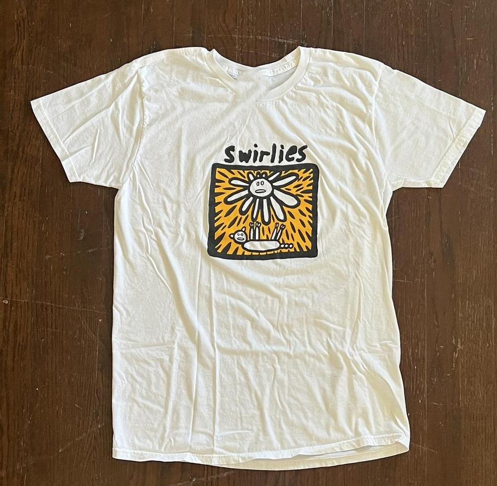 Vtg Swirlies Band For Fans Heavy Cotton White S5XL For Men T Shirt AG2302