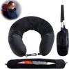 Travel Neck Pillow with Fillable Clothing U-Shaped Pillowcase, Extra Storage Bag, Soft Neck Pillow Cover, Portable Essential for Airplane Travel