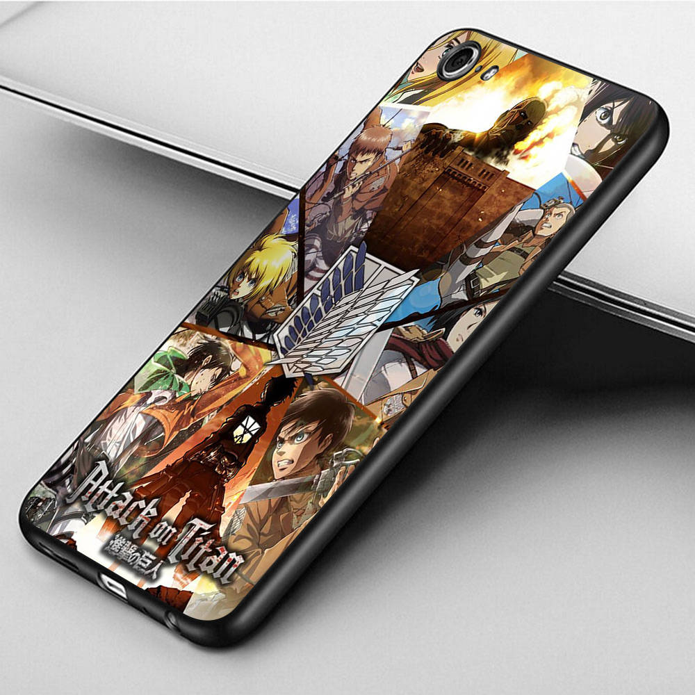 Чехол DT52 Anime Attack on Titan для Xiaomi Poco X6 X4 M5 M6 F5 F6 C65 C55 C50 C51 C40 Redmi Note 7 8 14C A3X 13C 12C 11 10A 9C Pro Black Sofe Cover