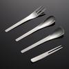 304 Hammer Stainless Steel Coffee Dessert Spoon and Fork Japanese Small Fresh Ice Cream Spoon Cake Mooncake Fruit Fork