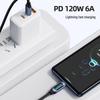 Быстрозарядный кабель 120 Вт двойного типа Type-C с цифровым дисплеем для Apple, Huawei, Vivo и Oppo