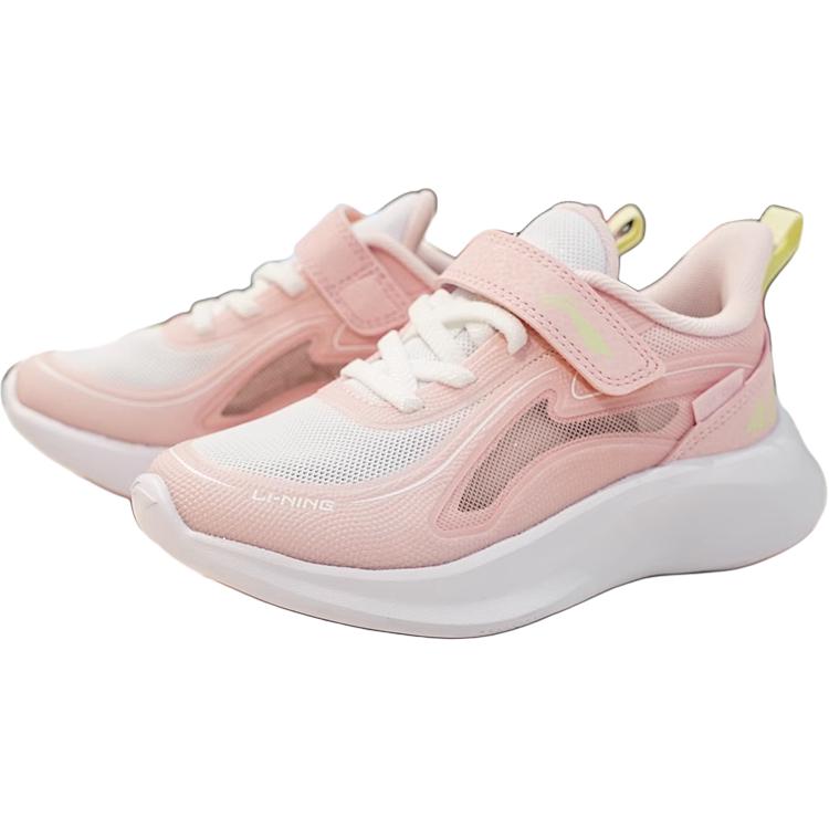 Li Ning Удобная низкая детская повседневная обувь Детская повседневная обувь розового цвета YKAU020-8