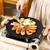 Korean Style BBQ Grill Pan for Stove Top Large Camping Baking Frying Pan Cast Iron Multipurpose Griddle for Cooking Lovers