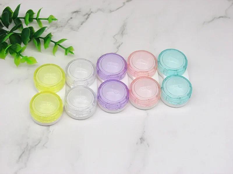 Fashion Tweezers Suction Stick Mini Contact Lens Case Set Girl Colored Contact Lenses Box Eyes Contact Lens Container
