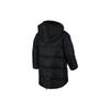 Nike Solid Color Hooded Logo Long Sleeve Down Jacket Kids Outerwear Black HA5023-023