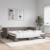 VidaXL Daybed with Pull-out Bed Taupe 100x200 Cm Fabric 3196586