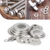 180pcs 304 Stainless Steel Flat Washer Assortment Flat Design Plain Gasket Set  Factory Maintenance