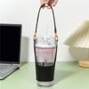 Портативный кожаный держатель для кофейной чашки, регулируемый ремень для переноски бутылки, модная сумка для стакана воды, чехол