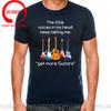 New Fashion Tshirt Guitar Shirt The Little Voice In My Head Keep Telling Me Get More Guitars Funny T Shirts Trendy Brand Tshirt