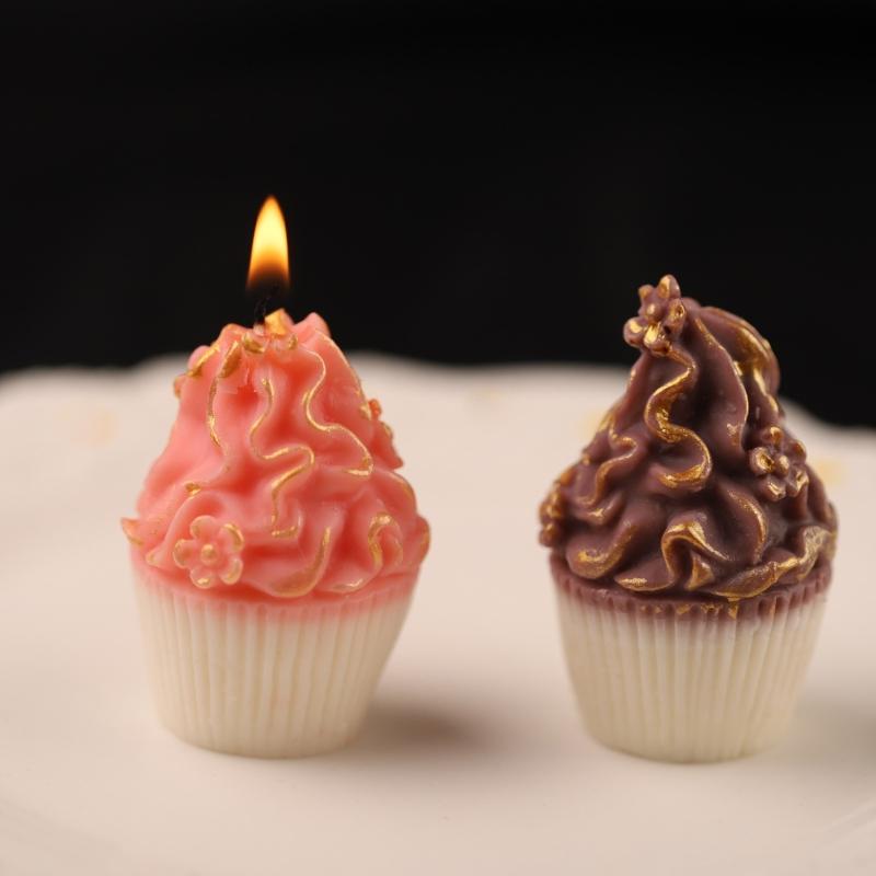 Форма для кексов Силиконовая форма для воска Полимерная Ароматерапия Изготовление Ручной работы Форма для кексов Желейная форма Декоративные принадлежности