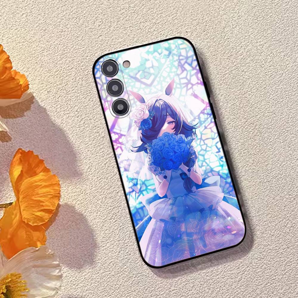 Игра U-Umamusume:Красивый чехол для телефона Derby для Samsung Galaxy A73, A72, A71, A70, A53, A52, A51, Другие Мягкий черный чехол