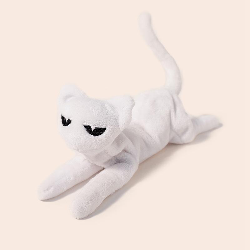 Новая черно-белая кукла-мешок с песком в виде кошки, плюшевая игрушка-кошка, детский подарок, украшение на день рождения