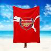 1pc Comfortable Home Print Throw Blanket, Football Club Blanket For Bed and Sofa Use, Special Present For Family