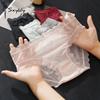 Ultra-thin Lace Mesh Sexy Panty for Women Cotton Crotch Soft Breathable Seamless Underwear