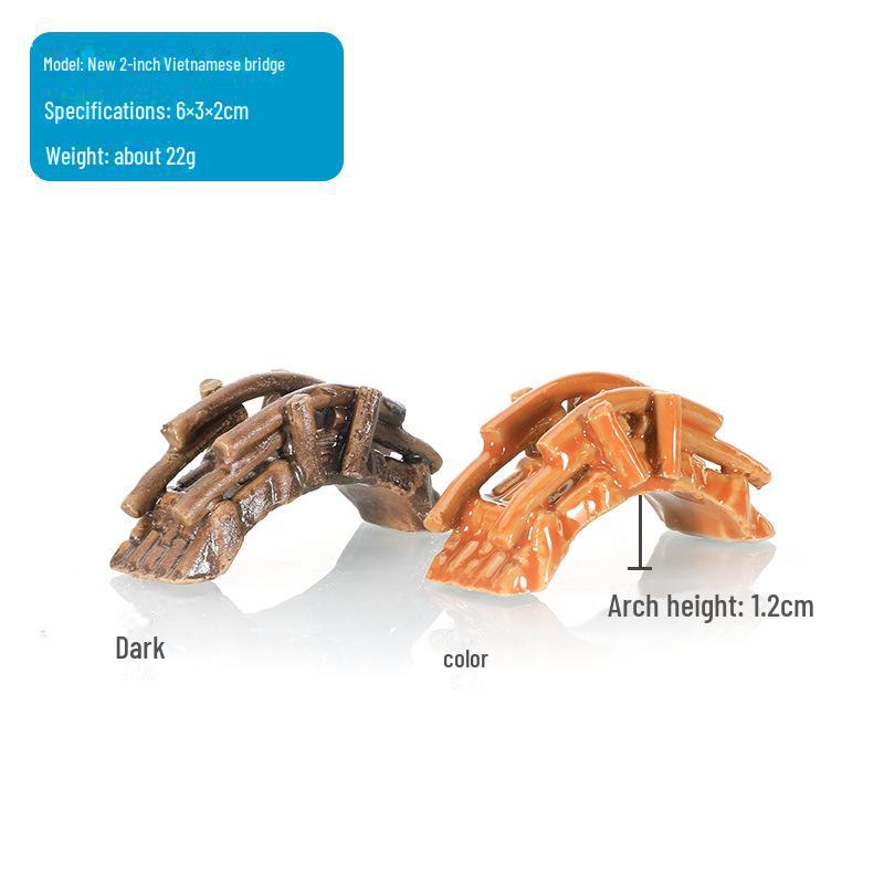 Аквариумный декор Керамические каменные мосты: Ландшафтный дизайн аквариума, микроландшафтные альпинарии и украшения для бонсай