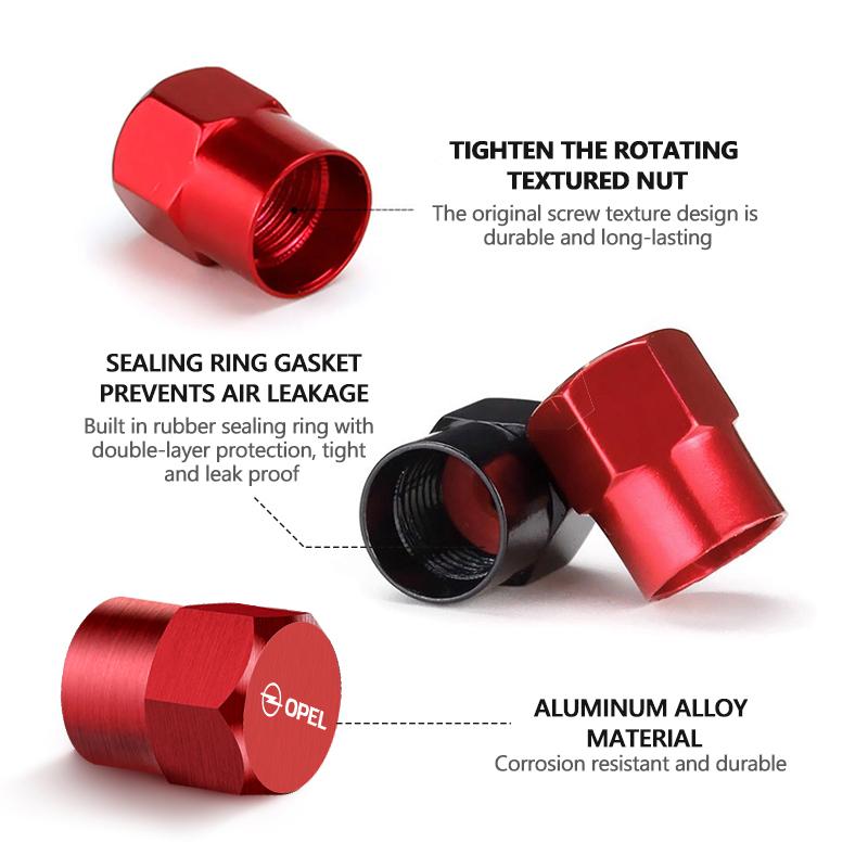 For Opel Corsa mmcAluminium Car Wheel Tire Valve Air Caps Stem Cover Dustproof For Opel Astra G H J K F Corsa D Zafira B Insignia Mokka Regal