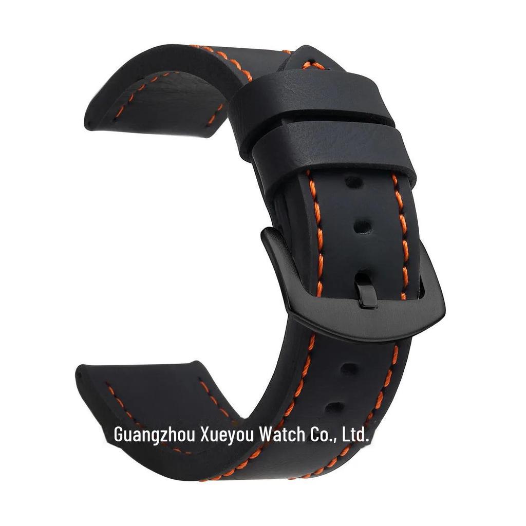 Genuine Leather Watch Strap - Universal Fit, Quality Assurance, Available In 18mm, 20mm, 22mm, and 24mm Sizes