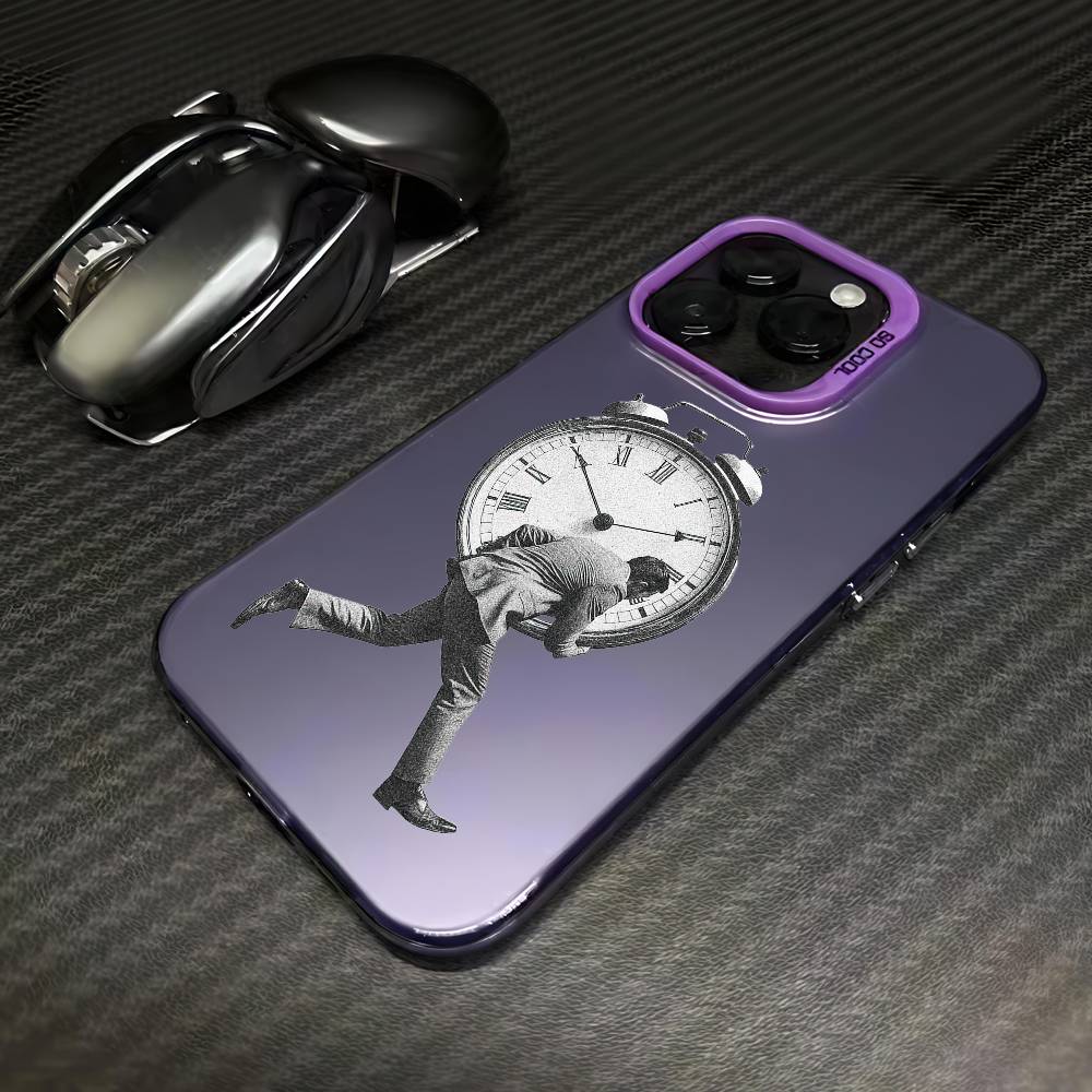 Чехол для телефона 'Pressure people' для iPhone 16 15 14 13 12 17 Pro Max Plus, разноцветный, матовый, с серебряным покрытием, защитный