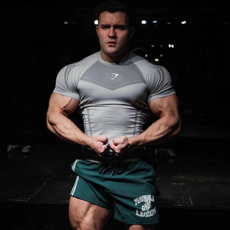 Gymshark Mens Slim Fit T-Shirt Quick Dry Breathable Short Sleeve Gym Running Workout