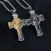 WENDYFO New Arrive Cross Necklaces For Men Casual Male Religious Charm Jewelry Pendant