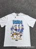 New KITH FW Cartoon Anime Printed Casual Unisex Couples Pocket short sleeved Tshirt