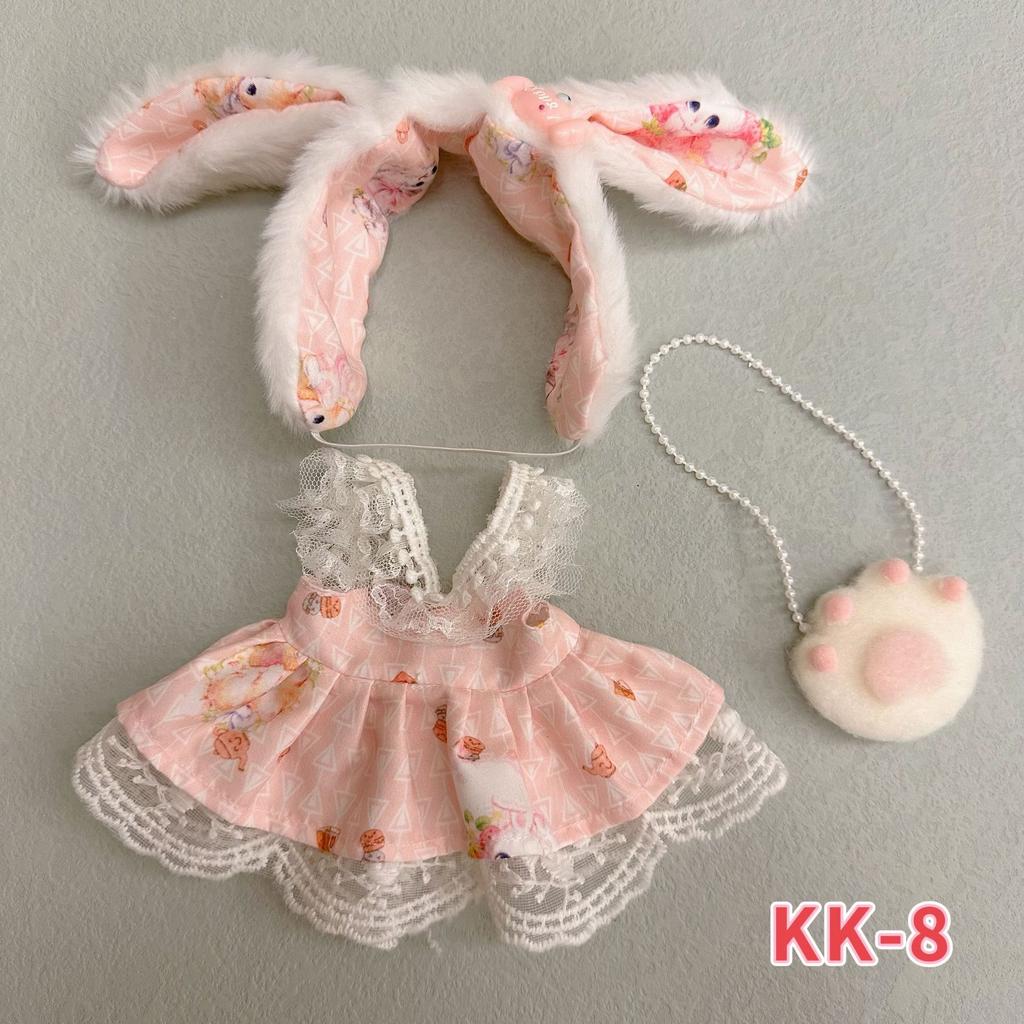 Одежда для хлопковой куклы 20 см, Милое и Сладкое Лолита-платье, Одежда для переодевания куклы 20 см