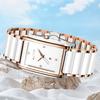 LIGE New Women Watches Elegant Ceramic Luxury Quartz Wristwatches Waterproof Date Fashion Gift For Ladies Watch Relojs Mujer+Box
