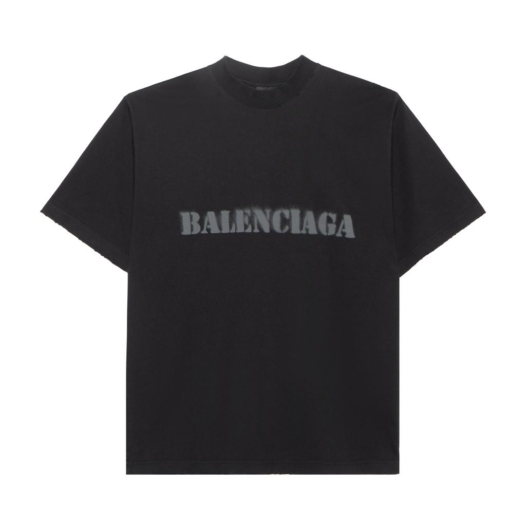 Balenciaga Stencil Type T Shirt Medium Fit 764235TQVA31750