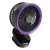 Auto Oscillating Fan 100 Speeds Low Noise Type C Charging Small Desk Fan with Touch Buttons and LED Display Screen