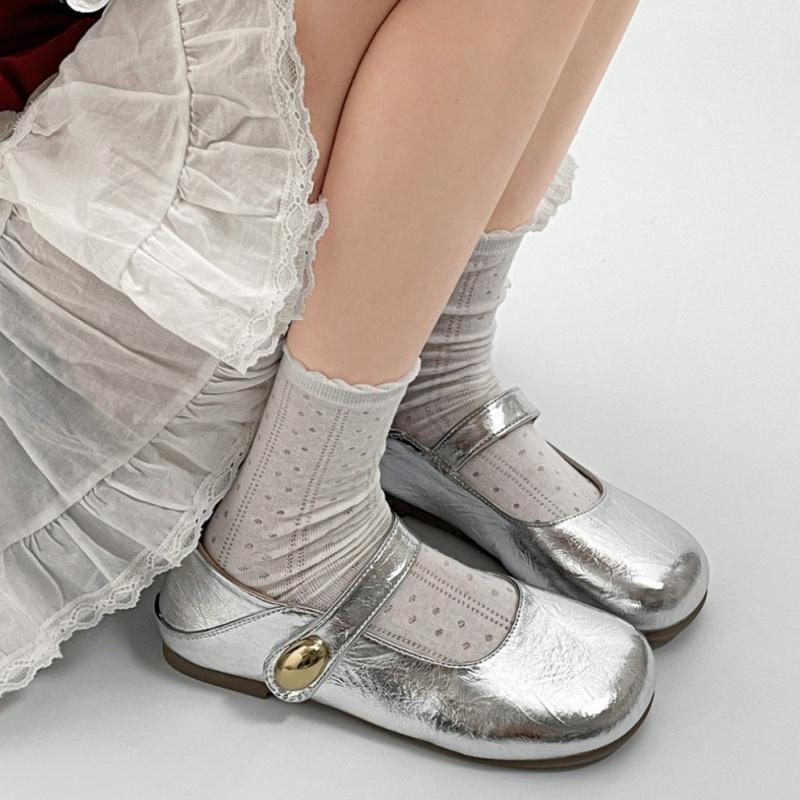 Модные женские мягкие кожаные туфли Мэри Джейн на плоской подошве Весна Осень Новый стиль Французский Винтажный Сказочный Повседневные Элегантные Туфли для Коммутирования