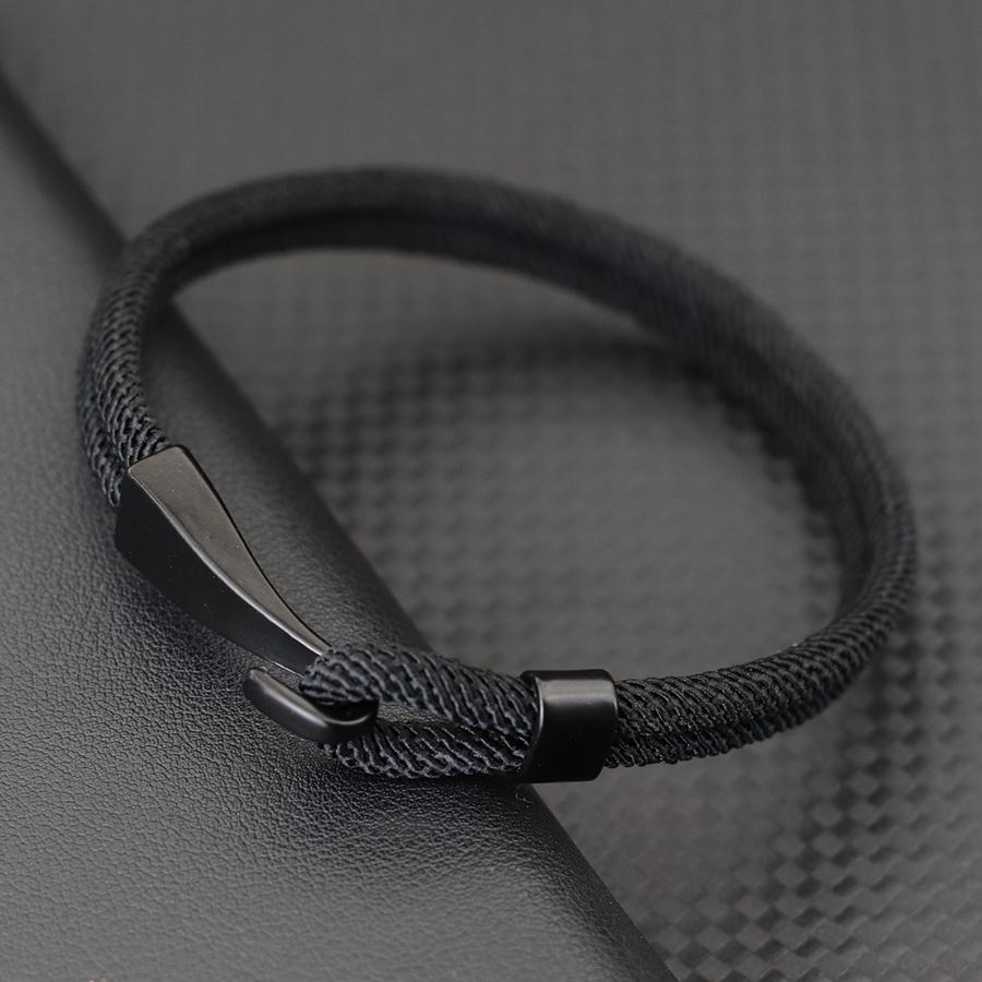 Double Milanese Rope Bracelet Men Black Easy Hook Braclet Wristlet Jewelry Male Armband Accessories Gift Pulseira