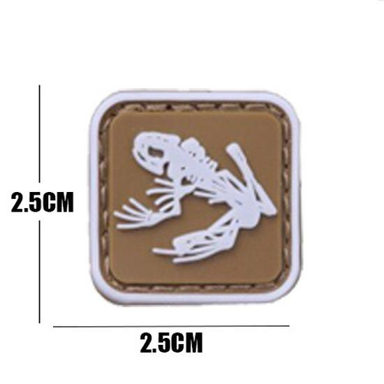 Skull Frog PVC Velcro Patch: Frogman Military Fan Morale Badge for Outdoor Gear and Hats