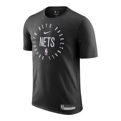 Brooklyn Nets SS24 влагоотводящая удобная мягкая дышащая легкая футболка мужские топы черные HF1411-010