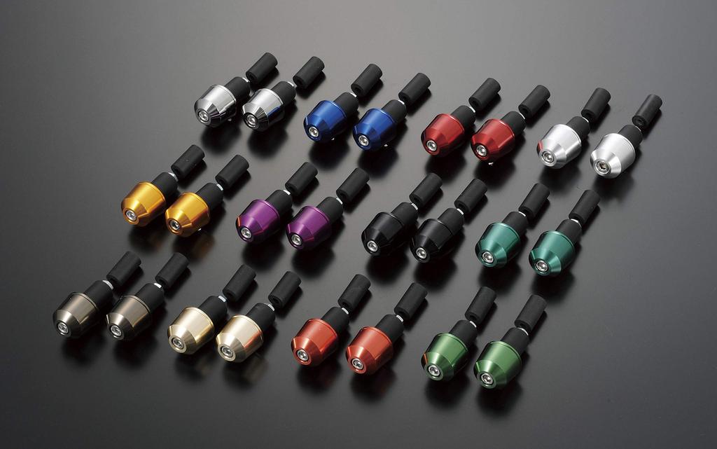 POSH 031177-18-10 Motorcycle Goods Handlebar End, Universal Solid Bar End (Outer Diameter 1.1 inches