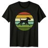 Retro Vintage Sunset Schnauzer Dog TShirt Terrier Breed Dog Owner