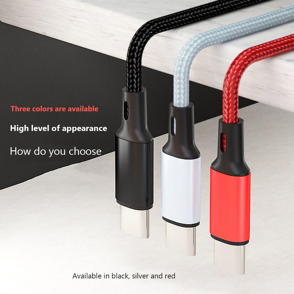 Зарядный кабель USB Type-C Папа-Папа, Кабель данных USB C на USB C, Кабель быстрой зарядки PD 60 Вт для устройств Type C, Смартфонов