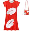 Lilo And Stitch Girl Dress With Polyester Fabric And Abstract Print For Spring Autumn Playtime