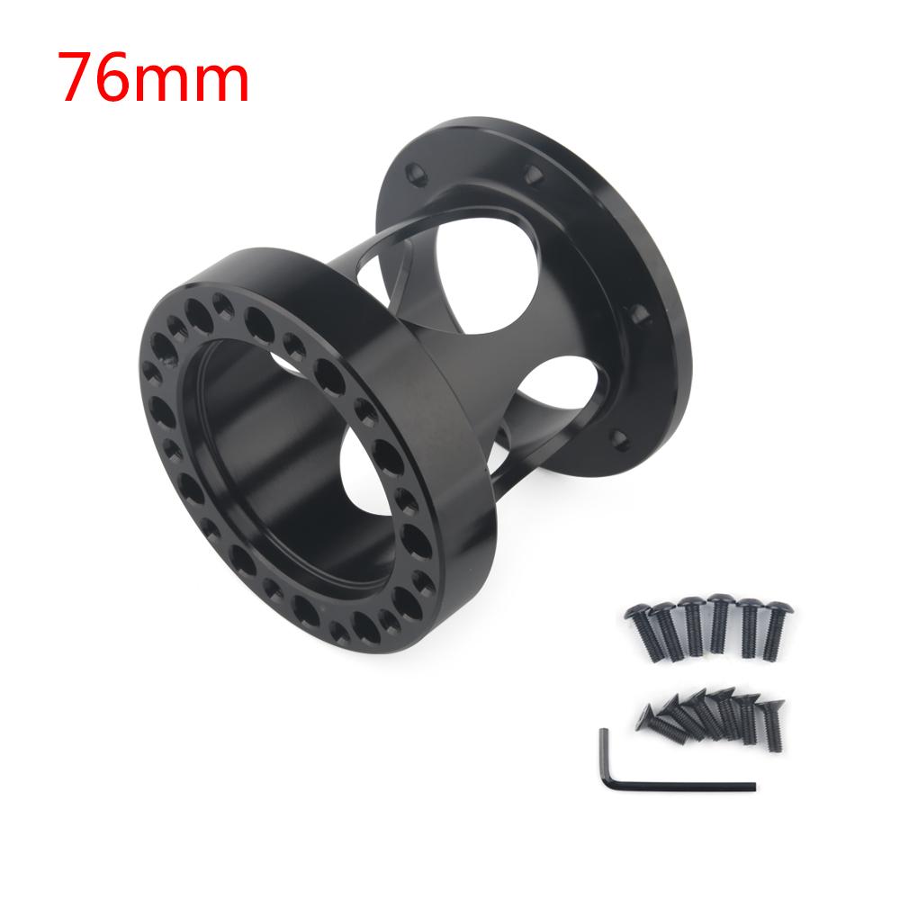 New hollow out Universal Steering Wheel Hub Spacer 51/76/101 mm Steering Wheel Hub Boss Kit Adapter Spacer Black