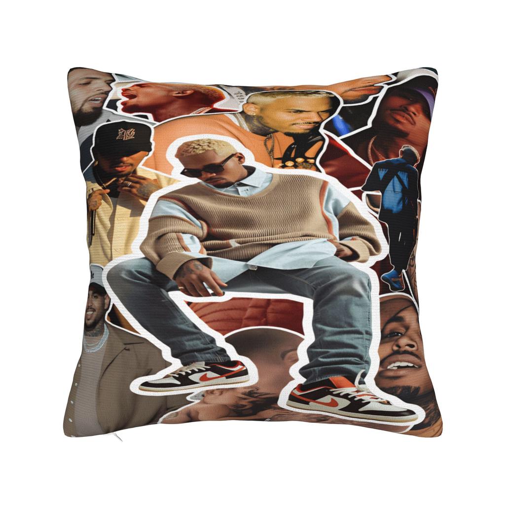 B-Brown Breezy Bowl XX Pillow Case Funny Pillow Cover Design Pillowcases For Sofa Couch Bed Living Room