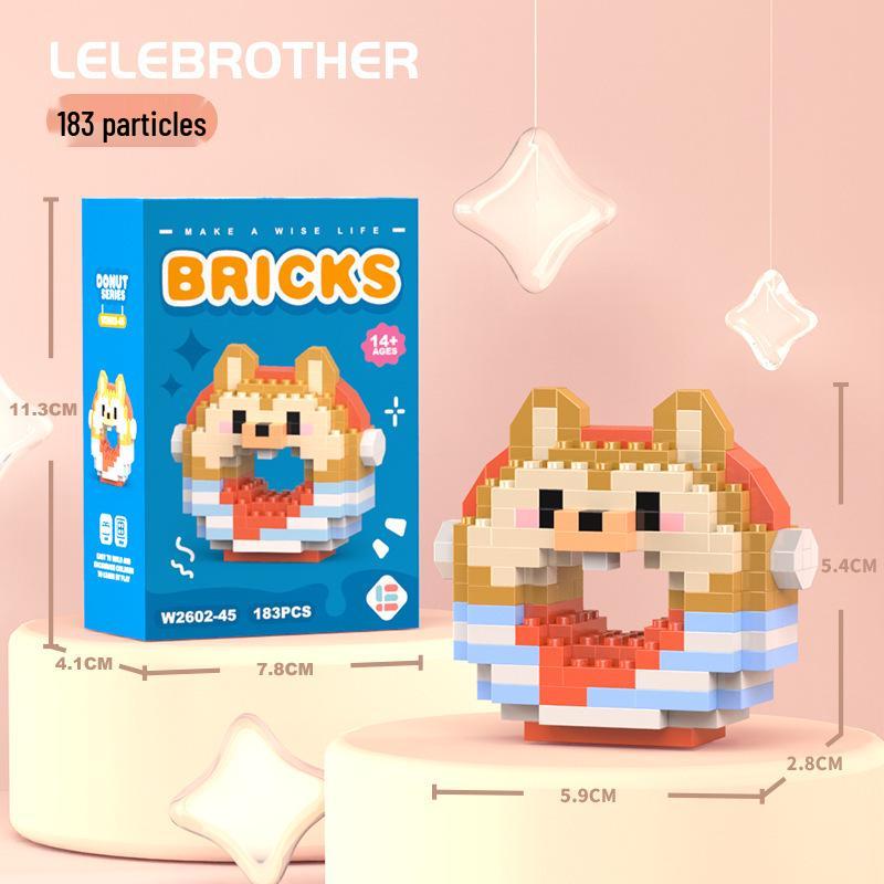 Совместимые с Lego микро строительные блоки мультяшные фигурки - детские развивающие настольные игрушки