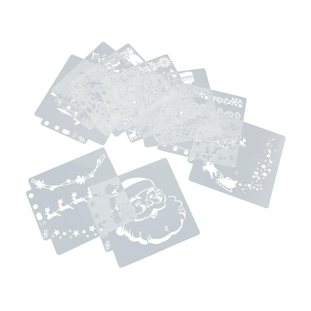 9Pcs Stencils Production Reusable PET Multi Purpose Flexible Mandala Template