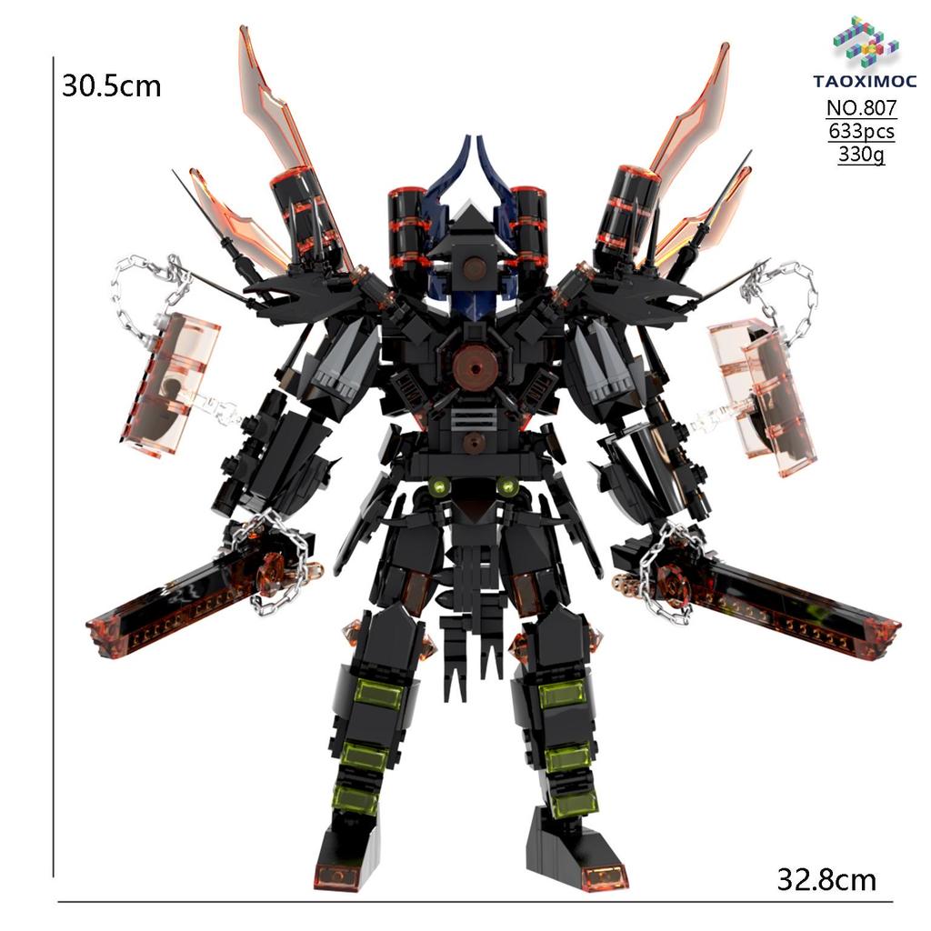Трансграничный Титан Клокмен против. Туалетмен Телевизор Динамик Конструктор Минифигурки