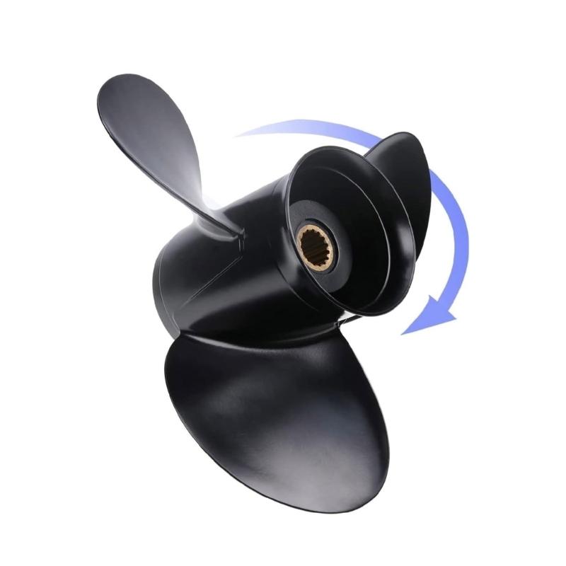 3Blade Outboard Propeller for 25HP 30HP 35HP 40HP 45HP 48HP 50HP 55HP 60HP 70HP Engines 48-816704A45, 13 Tooth Splines
